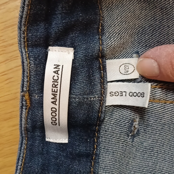 GOOD AMERICAN Good Legs High Rise Skinny Jeans distressed Size: 27 high … - Picture 6 of 7